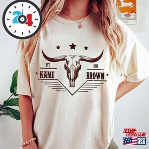 Kane Brown Bullhead Retro T-Shirt Tour Shirt Cowboy Classic